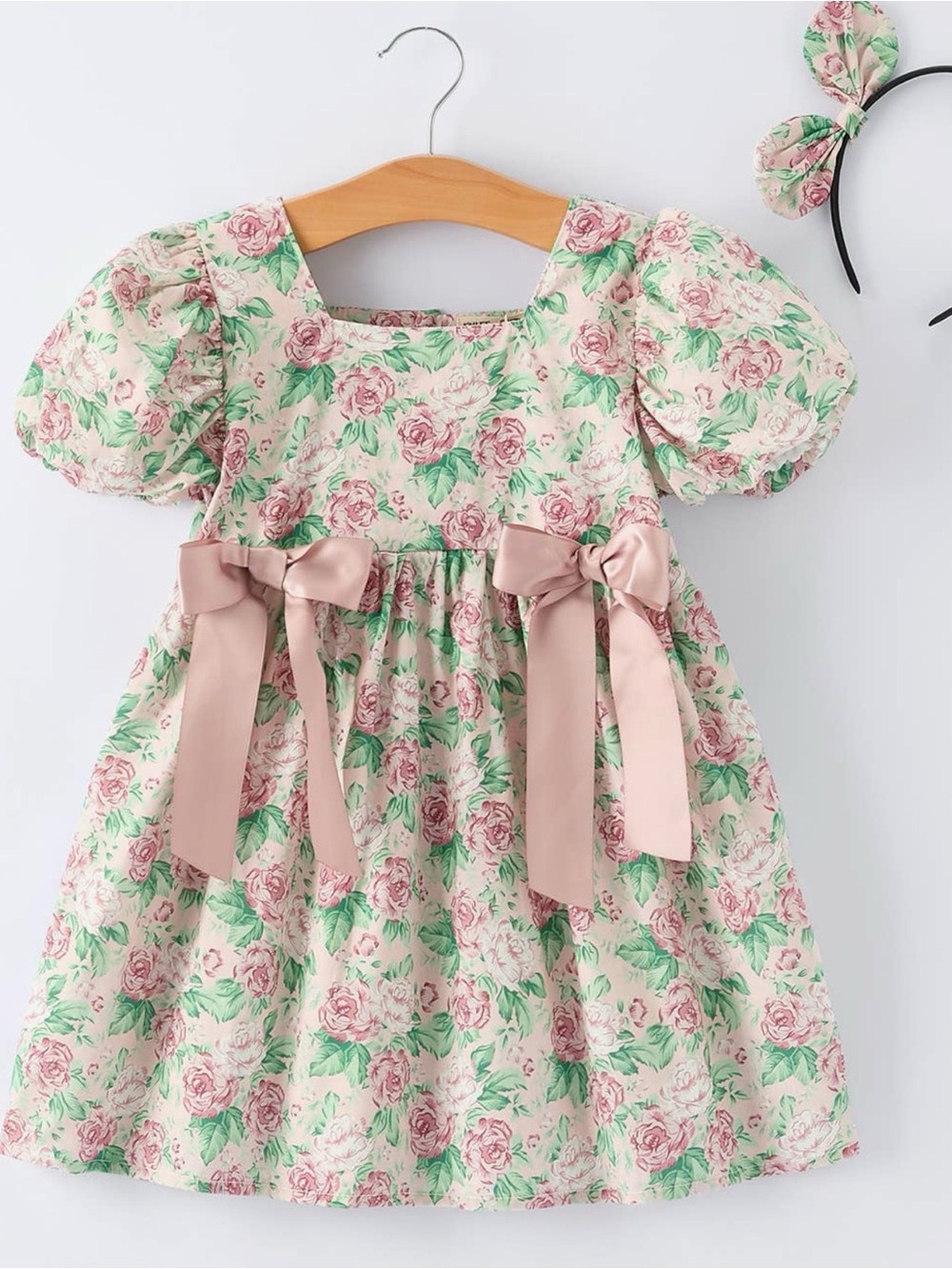 Rylee Faith Vintage Rose Baby Girls Dress